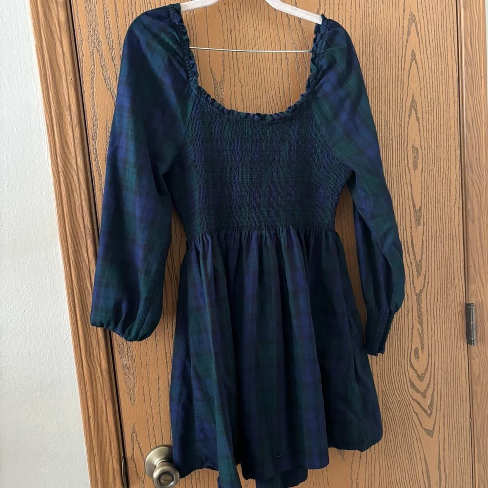 Hill House Blackwatch Tartan Athena Nap Dress Sz L NWOT - Picture 5 of 5